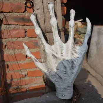 Многоразовая рука скелета Жуткий декор на Хэллоуин Реалистичные руки-скелеты в натуральную величину для домов с привидениями Фестивали призраков Зомби