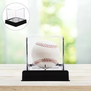 1 комплект акриловый бейсбольный чехол бытовой чехол для софтбола декоративный держатель для бейсбола бейсбольная поставка
