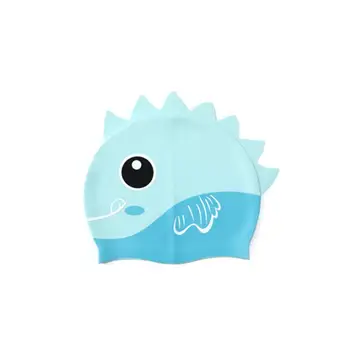1 ~ 10 шт. Детские шапочки для плавания Милая мультяшная акула Мальчик Девочка Плавание Мягкая силиконовая водонепроницаемая высокоэластичная детская шапка для плавания