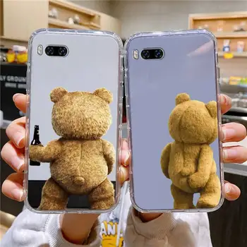 Чехол для телефона Ted Bear для Huawei Mate P10 P20 P30 P40 P50 Smart Z Honor 50 60 70 Pro Lite Прозрачный чехол