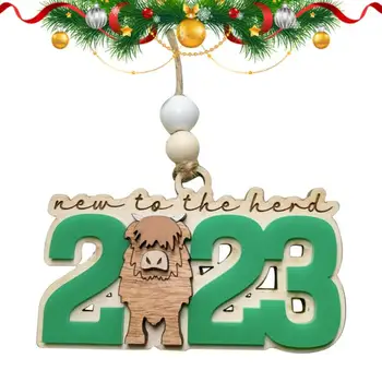 Счастливого Рождества Деревянные украшения Украшения для рождественской елки Украшение дома Новый год 2023