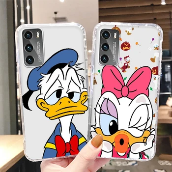 Disney Donald Duck Art Чехол для телефона Huawei P50 P40 P30 P20 Lite 5G Nova Y70 Plus 9 SE Pro 5T Y9S Y9 Y6 Прозрачная крышка