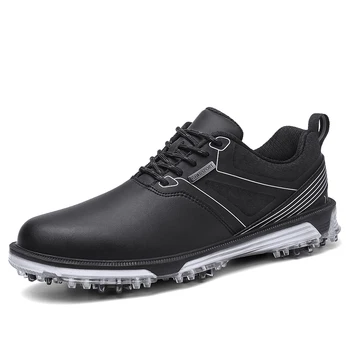  большой размер 40-47 обувь для гольфа для мужчин противоскользящая обувь для гольфа с фиксированным гвоздем удобные кроссовки для ходьбы на открытом воздухе обувь для гольфа с низким верхом