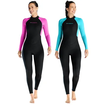  Новый 3-миллиметровый женский универсальный костюм для холодного дайвинга, утолщенный теплый зимний купальник для серфинга и снорклинга, C748