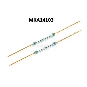 10 шт. Сухой язычок MKA14103 2X14 мм Позолоченный нормально открытый магнитный переключатель Универсальный магнитный язычковый магнитный