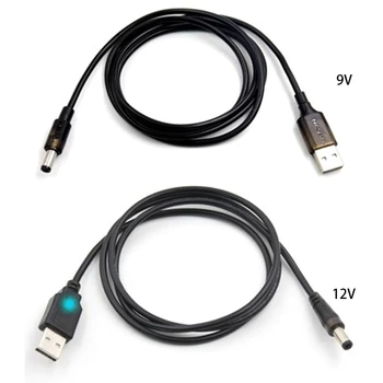 для QC 2.0 USB для преобразователя постоянного тока 12 В / 9 В USB Адаптер питания 5,5x2,5 мм Штекер для прямой поставки