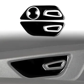  Кнопка регулировки сиденья Украшение Наклейка Отделка Наклейка Наклейка для Ford Mustang 2015-2020 Автомобильные аксессуары Пластик