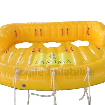  3 человека райдеры сумасшедшие водные виды спорта пвх надувной водный плавающий диван буксируемый диван-труба