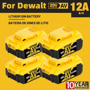 Для сменной литиевой батареи Dewalt DCB200 20 В 12000 мАч для Dewalt 18V DCB184 DCB200 DCB182 DCB180 DCB181 DCB182 DCB201 DCB20