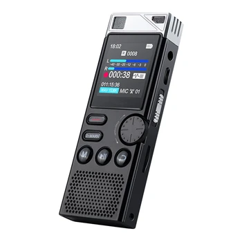 Профессиональный диктофон Шумоподавление 8G HD Диктофон с голосовым управлением Плеер HIFI без потерь Спортивная деловая встреча