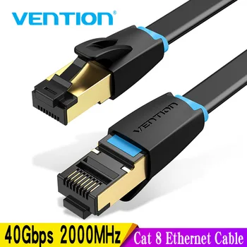 Vention Cat 8 Ethernet Кабель Сетевой кабель Высокоскоростной 40 Гбит/с SFTP Wire Internet Patch Cable с разъемом RJ45 для модема маршрутизатора