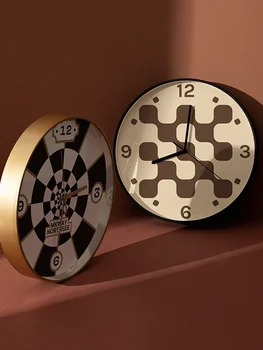  Современные европейские минималистские настенные часы ресторан солнечное движение беззвучное спальное творческое украшение часы украшение дома
