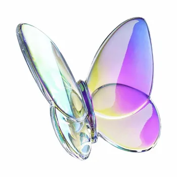  Прочный и практичный в использовании Глазурованная хрустальная бабочка Домашний декор Стеклянный кристалл Высокоэффективный кристаллоподобный эффект