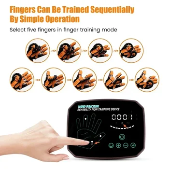LCD Сенсорный экран Реабилитационные роботизированные перчатки Роботизированная гемиплегия Инструмент Инсульт Рука Восстановление Оборудование Функция Руки Перчатка для упражнений