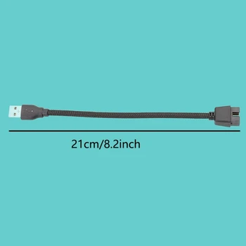 9-контактный штекерный кабель USB A Штекерный удлинительный кабель материнской платы ПК Надежный и долговечный 20 см D5QC