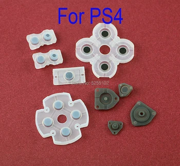 9 шт. = 1 комплект силиконовой проводящей резины для PlayStation DualShock 4 PS4 Controller V2 Adhesive Button Pad Keypad Аксессуары
