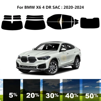  предварительно нарезанная нанокерамика автомобиль УФ тонировка окон комплект автомобильная оконная пленка для BMW X6 G06 4 DR SUV 2020-2024