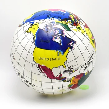 30 см Надувной глобус ПВХ World Globe Надувной земляной пляжный мяч для пляжных игр или преподавания географии для детей Учителя