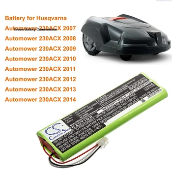 GreenBattery3000mAh Аккумулятор для Husqvarna Automower 230ACX, Automower 230ACX 2007/2008/2009/2010/2011/2012/2013/2014