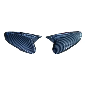  Крышка зеркала заднего вида автомобиля Ox Horn Оболочка бокового зеркала Реверсивные крышки Отделка для Hyundai Veloster 2011-2015 Углеродное волокно