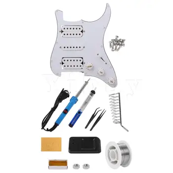 Yibuy Белый медиатор HSH 3-слойный для гитары с 110 В 30 Вт Паяльник Расходные материалы