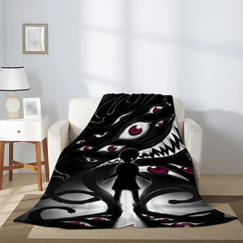 Постельные одеяла для кроватей Цельнометаллический Алхимик Пушистое аниме Одеяло Диван Зимние Машинная стирка Пушистые мягкие одеяла