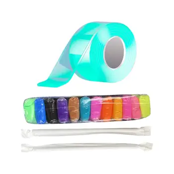  Пузырьковые шары Выдувание ленты DIY Поделки толщиной 1 мм Многофункциональная двусторонняя лента Nano Tape Bubbles Kit Party Favors