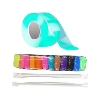  Пузырьковые шары Выдувание ленты DIY Поделки толщиной 1 мм Многофункциональная двусторонняя лента Nano Tape Bubbles Kit Party Favors