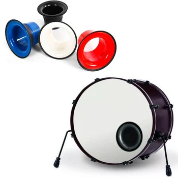 1x Bass Drum Enhancer Port Insert Enhancement Hole Drum Bottom Microphone Bass Voice Amplifier Kick Booster Перкуссионные части