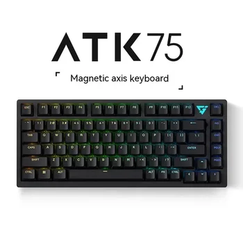 Vxe Atk Atk75 Механическая клавиатура 68 клавиш Магнитный переключатель Клавиатура E-Sports Gamer RGB Прокладка с подсветкой V Hub Игровые аксессуары для ПК