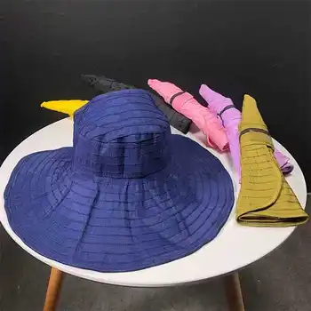 2019лето родитель и ребенок солнцезащитная шляпа женская дикая анти-ультрафиолетовая поездка складная шляпа от солнца пустая верхняя крышка широкая боковая шляпа от солнца девушка пляжная шляпа оптом