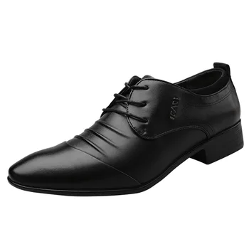 2023 Новая модная повседневная мужская кожаная обувь большого размера Мужская деловая обувь Белая обувь Универсальная свадебная обувь