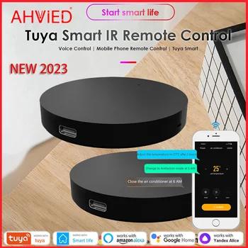 AHVIED Tuya IR Smart Life Пульт дистанционного управления Smart WiFi Универсальное управление гаджетами для умного дома для TV DVD AUD Alexa Google Home Alice