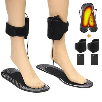 USB Термостельки с электрическим подогревом Аккумулятор Электрическая зимняя теплая обувь Подошва Стельки с подогревом для обуви Теплая подушка для носка для ног