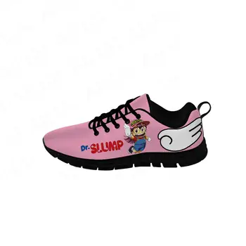 Япония Аниме Манга Мультфильм Arale Dr Slump Кроссовки Обувь Мужская Женская Подросток Повседневная Черная Обувь Холст 3D печать Косплей обувь