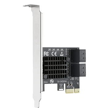 4-портовый контроллер расширения PCI Express - SATA 3.0 Поддержка твердотельных накопителей и жестких дисков с низкопрофильным кронштейном и 4 кабелями SATA