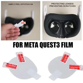 VR Lens Film For Meta Quest 3 Lens Protector VR Film Cover Антицарапина VR Шлем для гарнитуры VR Для Meta Quest 3 Аксессуары