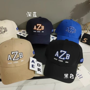 kanye Высококачественный хипстерский бренд Мужская бейсболка AZB Буква Вышивка Женская кепка Повседневная спортивная шляпа Шляпа дальнобойщика