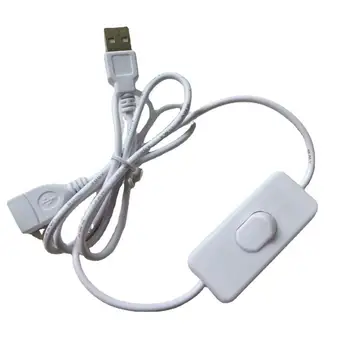 RYRA Новый удлинитель USB-кабеля 100 см с удлинительным кабелем ВКЛ/ВЫКЛ с переключателем USB Кабель для передачи данных «папа-мастер» Аксессуары