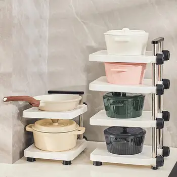  Бытовая стойка для хранения Многофункциональная полка для микроволновой печи Многослойная кухня Полка для хранения овощей Поддон для духовки Подогрев посуды
