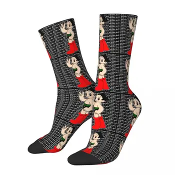 Новые мужские носки Повседневные Astro Boy Mighty Atom Sock Astroboy Astroboy Манга Скейтборд Женские чулки Весна Лето Осень Зима