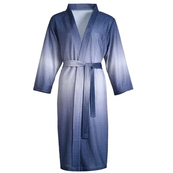 Женский элегантный халат с градиентным рисунком Супер мягкий впитывающий и дышащий повседневная одежда для девочек Банное полотенце
