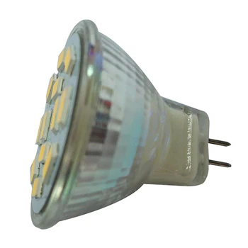 6W GU4(MR11) Светодиодный прожектор MR11 12 SMD 5730 570 lm DC 12V, теплый белый