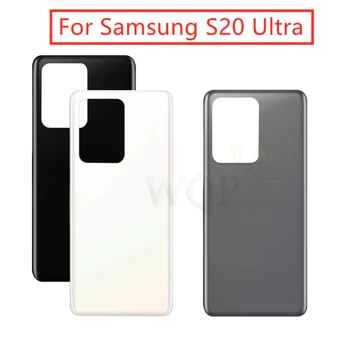 Для Samsung Galaxy S20 Ultra Задняя крышка аккумулятора Задняя дверь Корпус Боковой ключ для Galaxy S20U Запасные части для ремонта запасных частей