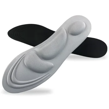 4D Стельки из пены с эффектом памяти для обуви Женщины Мужчины Бег Спорт Стелька Ноги Свод стопы Поддержка подошвы Фасциита Обувь Колодки Плоская подошва для обуви