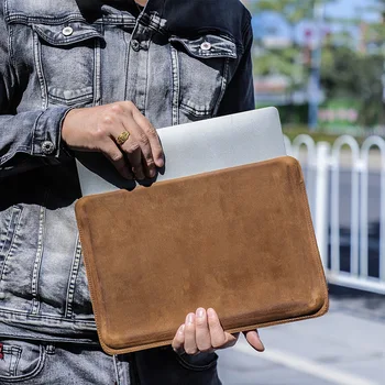 Защитный чехол для планшета для нового Macbookpro 14,2-дюймовый чехол, чехол для ноутбука Apple из натуральной кожи, роскошный бизнес для мужских подарков
