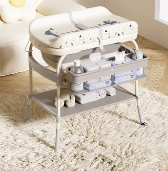 Стол для подгузников, мобильная кроватка, массаж, стол для кормления, смена подгузников для новорожденных, сенсорная ванна, многофункциональная