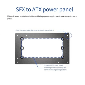 1 шт. Блок питания SFX для источника питания ATX Фиксированный кронштейн рамы для преобразования отверстий шасси